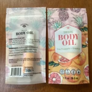 Bolero Soothing Body Oil Pink Pineapple + Grapefruit 1 fl oz/29.5 ml NEW